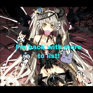 New gothic and punk listings soon